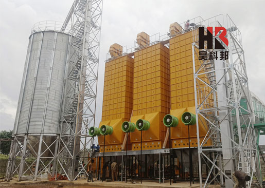 120吨烘干塔-300吨钢板粮仓-35吨玉米烘干机